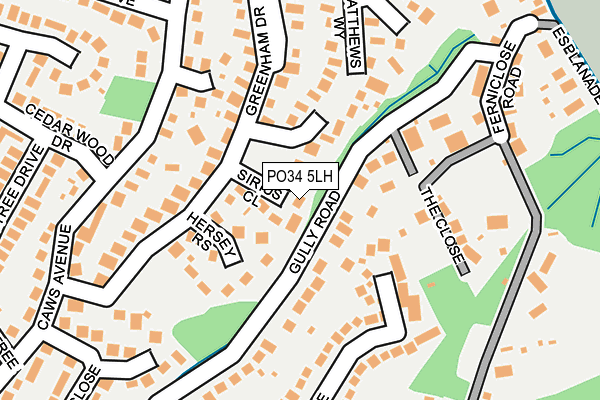 PO34 5LH map - OS OpenMap – Local (Ordnance Survey)