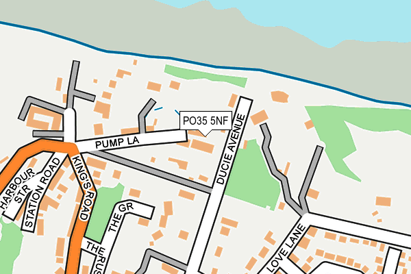 PO35 5NF map - OS OpenMap – Local (Ordnance Survey)