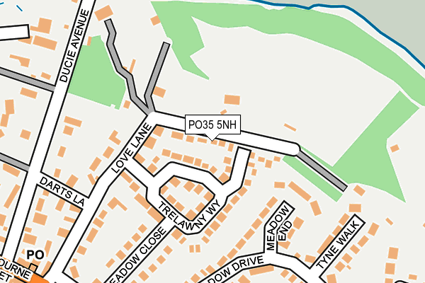 PO35 5NH map - OS OpenMap – Local (Ordnance Survey)