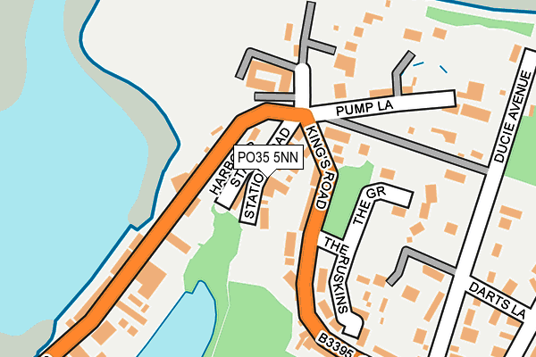 PO35 5NN map - OS OpenMap – Local (Ordnance Survey)