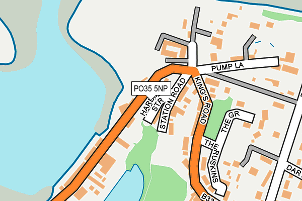 PO35 5NP map - OS OpenMap – Local (Ordnance Survey)