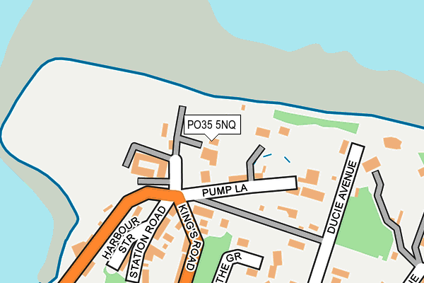 PO35 5NQ map - OS OpenMap – Local (Ordnance Survey)