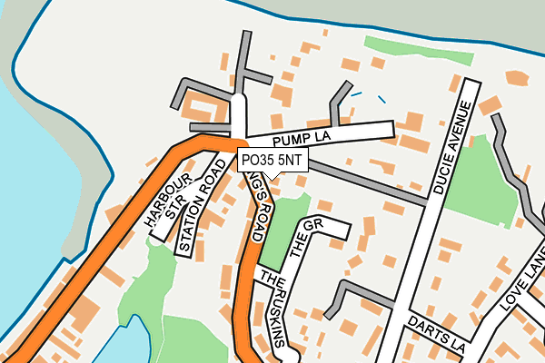 PO35 5NT map - OS OpenMap – Local (Ordnance Survey)