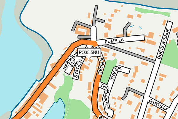 PO35 5NU map - OS OpenMap – Local (Ordnance Survey)