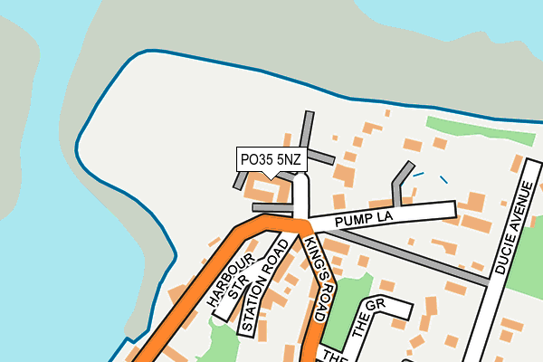 PO35 5NZ map - OS OpenMap – Local (Ordnance Survey)