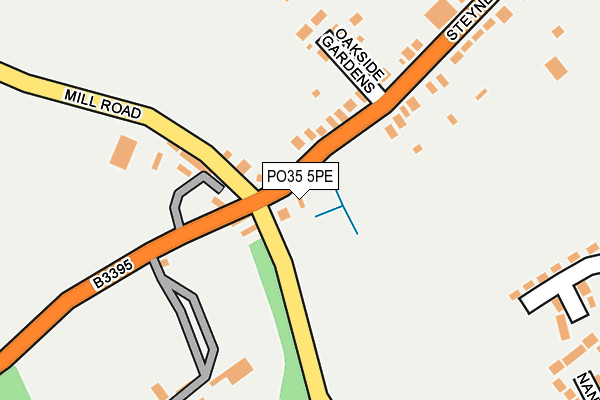 PO35 5PE map - OS OpenMap – Local (Ordnance Survey)