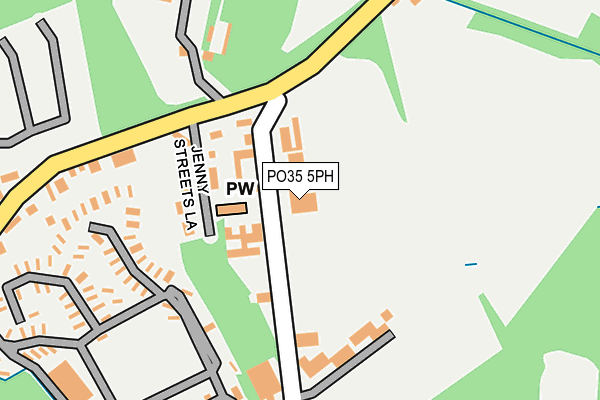 PO35 5PH map - OS OpenMap – Local (Ordnance Survey)