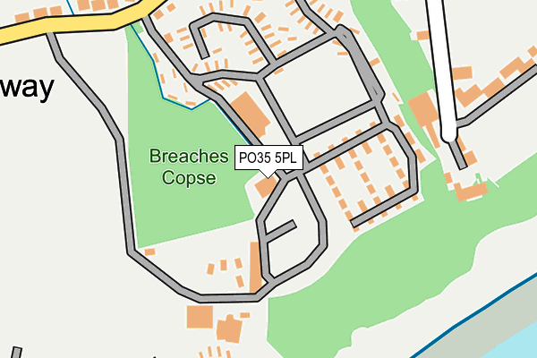 PO35 5PL map - OS OpenMap – Local (Ordnance Survey)