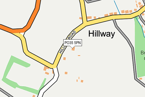 PO35 5PN map - OS OpenMap – Local (Ordnance Survey)