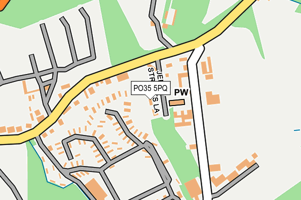 PO35 5PQ map - OS OpenMap – Local (Ordnance Survey)