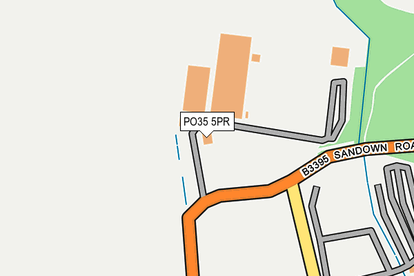 PO35 5PR map - OS OpenMap – Local (Ordnance Survey)