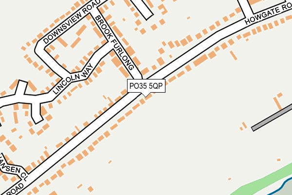 PO35 5QP map - OS OpenMap – Local (Ordnance Survey)