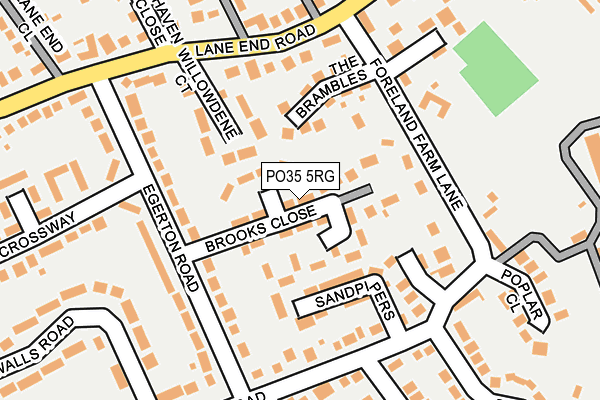 PO35 5RG map - OS OpenMap – Local (Ordnance Survey)