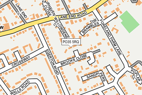 PO35 5RQ map - OS OpenMap – Local (Ordnance Survey)