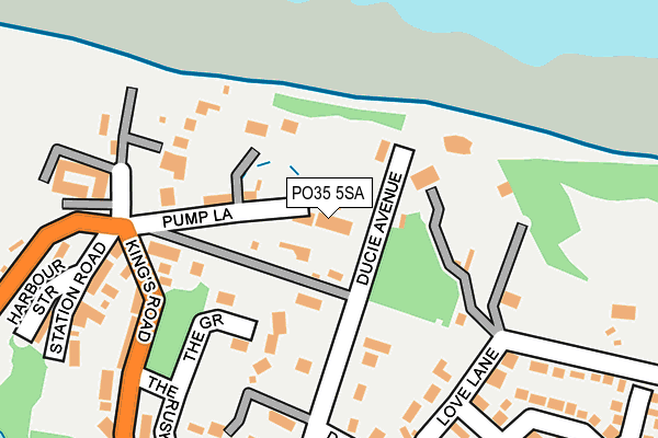 PO35 5SA map - OS OpenMap – Local (Ordnance Survey)