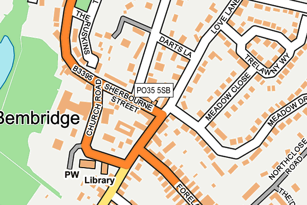 PO35 5SB map - OS OpenMap – Local (Ordnance Survey)