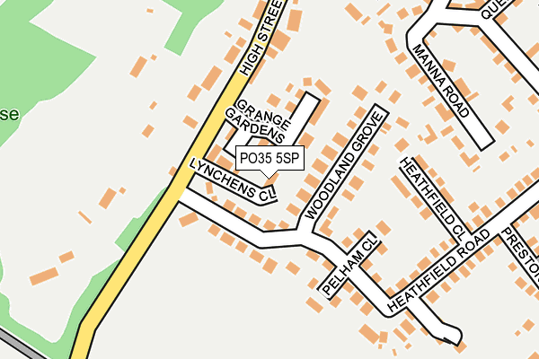 PO35 5SP map - OS OpenMap – Local (Ordnance Survey)