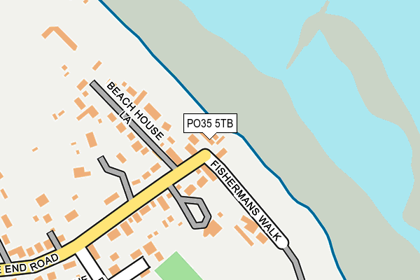 PO35 5TB map - OS OpenMap – Local (Ordnance Survey)