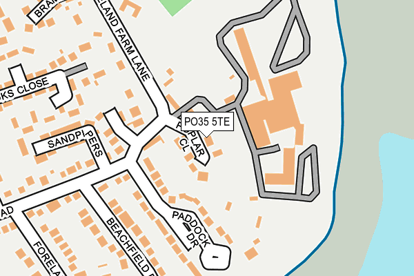 PO35 5TE map - OS OpenMap – Local (Ordnance Survey)