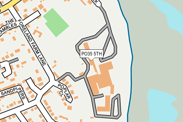 PO35 5TH map - OS OpenMap – Local (Ordnance Survey)