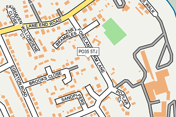 PO35 5TJ map - OS OpenMap – Local (Ordnance Survey)