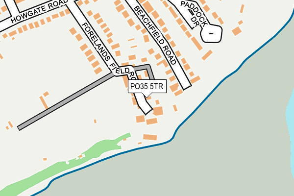 PO35 5TR map - OS OpenMap – Local (Ordnance Survey)