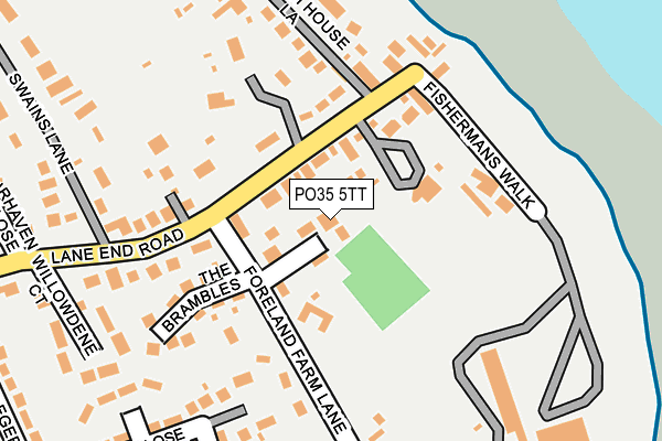 PO35 5TT map - OS OpenMap – Local (Ordnance Survey)
