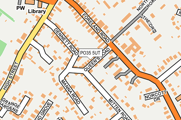 PO35 5UT map - OS OpenMap – Local (Ordnance Survey)