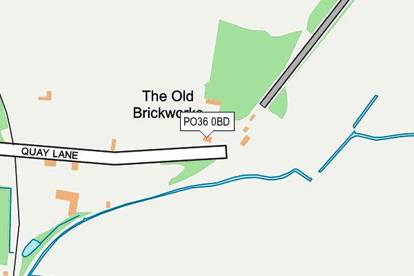 PO36 0BD map - OS OpenMap – Local (Ordnance Survey)