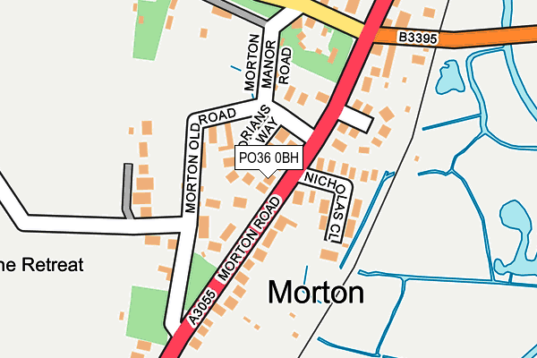 PO36 0BH map - OS OpenMap – Local (Ordnance Survey)