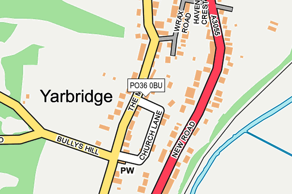 PO36 0BU map - OS OpenMap – Local (Ordnance Survey)