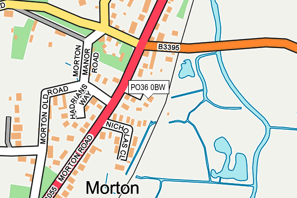 PO36 0BW map - OS OpenMap – Local (Ordnance Survey)