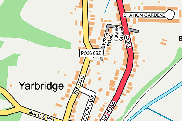 PO36 0BZ map - OS OpenMap – Local (Ordnance Survey)