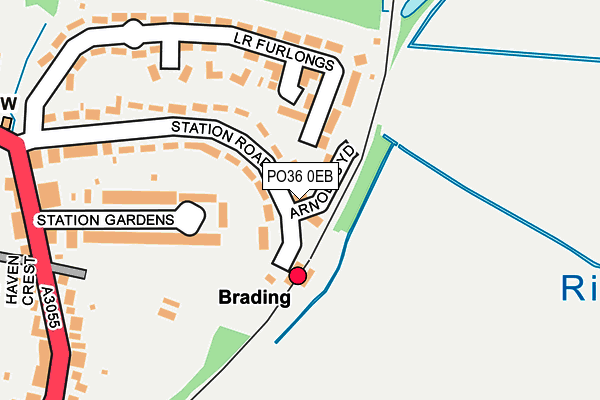 PO36 0EB map - OS OpenMap – Local (Ordnance Survey)