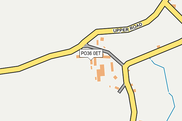 PO36 0ET map - OS OpenMap – Local (Ordnance Survey)