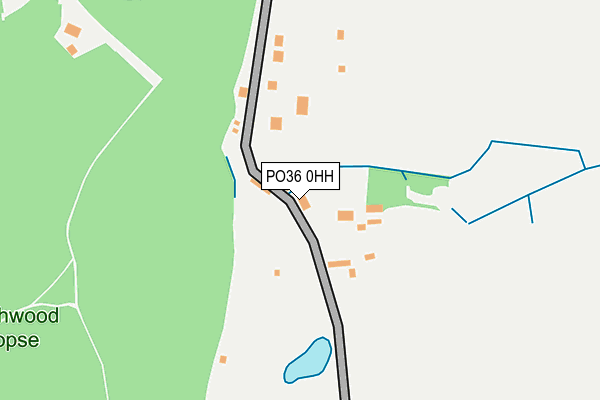 PO36 0HH map - OS OpenMap – Local (Ordnance Survey)