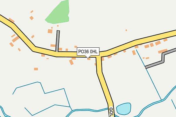 PO36 0HL map - OS OpenMap – Local (Ordnance Survey)