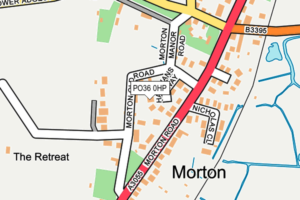 PO36 0HP map - OS OpenMap – Local (Ordnance Survey)