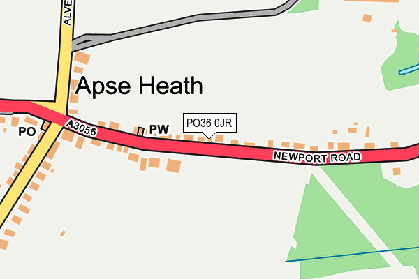 PO36 0JR map - OS OpenMap – Local (Ordnance Survey)