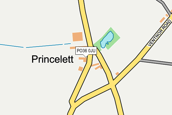 PO36 0JU map - OS OpenMap – Local (Ordnance Survey)