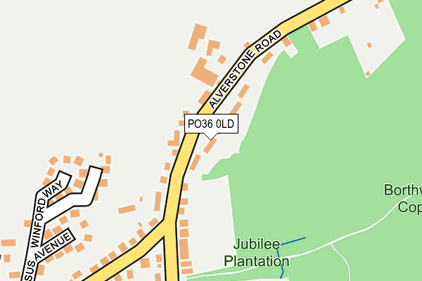 PO36 0LD map - OS OpenMap – Local (Ordnance Survey)