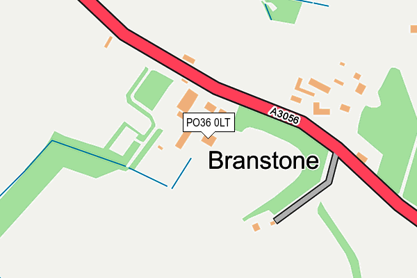 PO36 0LT map - OS OpenMap – Local (Ordnance Survey)