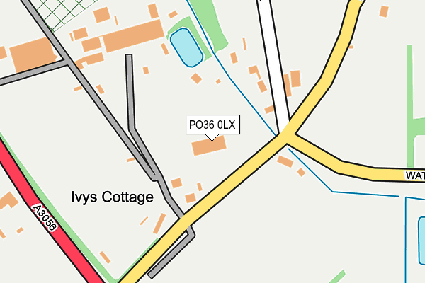 PO36 0LX map - OS OpenMap – Local (Ordnance Survey)