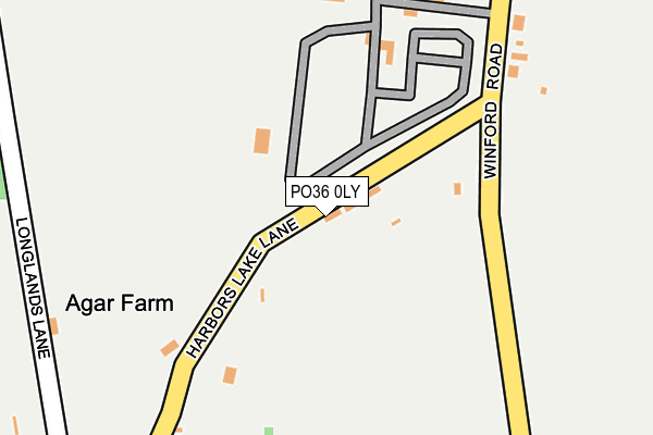 PO36 0LY map - OS OpenMap – Local (Ordnance Survey)