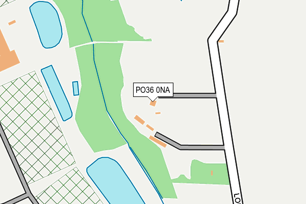 PO36 0NA map - OS OpenMap – Local (Ordnance Survey)