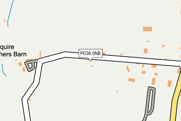 PO36 0NB map - OS OpenMap – Local (Ordnance Survey)