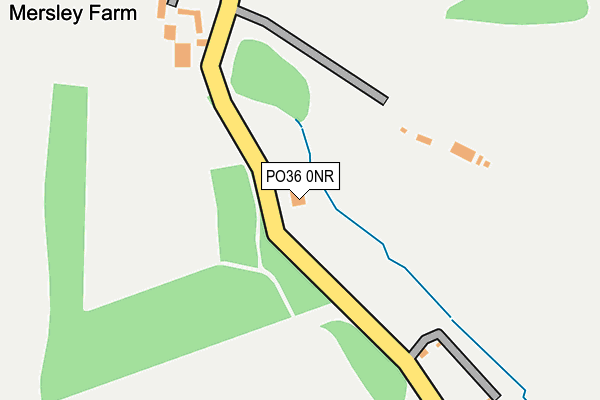 PO36 0NR map - OS OpenMap – Local (Ordnance Survey)