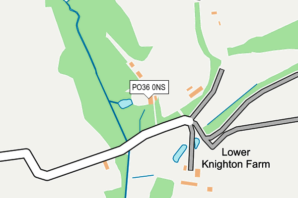 PO36 0NS map - OS OpenMap – Local (Ordnance Survey)