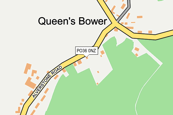 PO36 0NZ map - OS OpenMap – Local (Ordnance Survey)