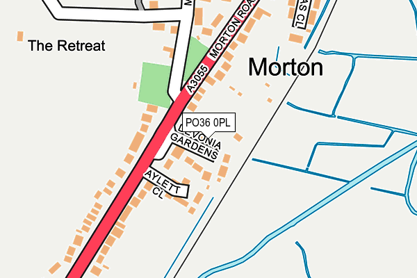 PO36 0PL map - OS OpenMap – Local (Ordnance Survey)